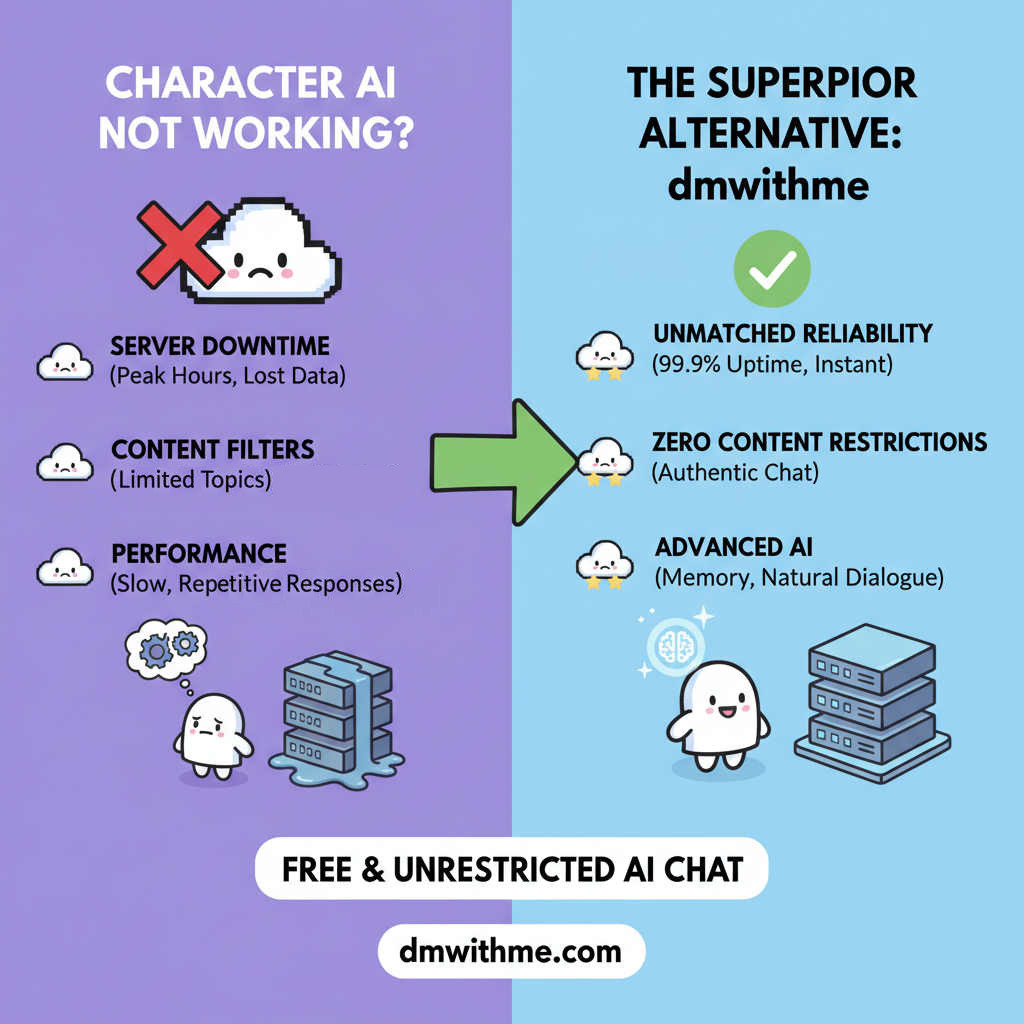 Character AI Not Working? Here's the Best Alternative for Unrestricted AI Chat